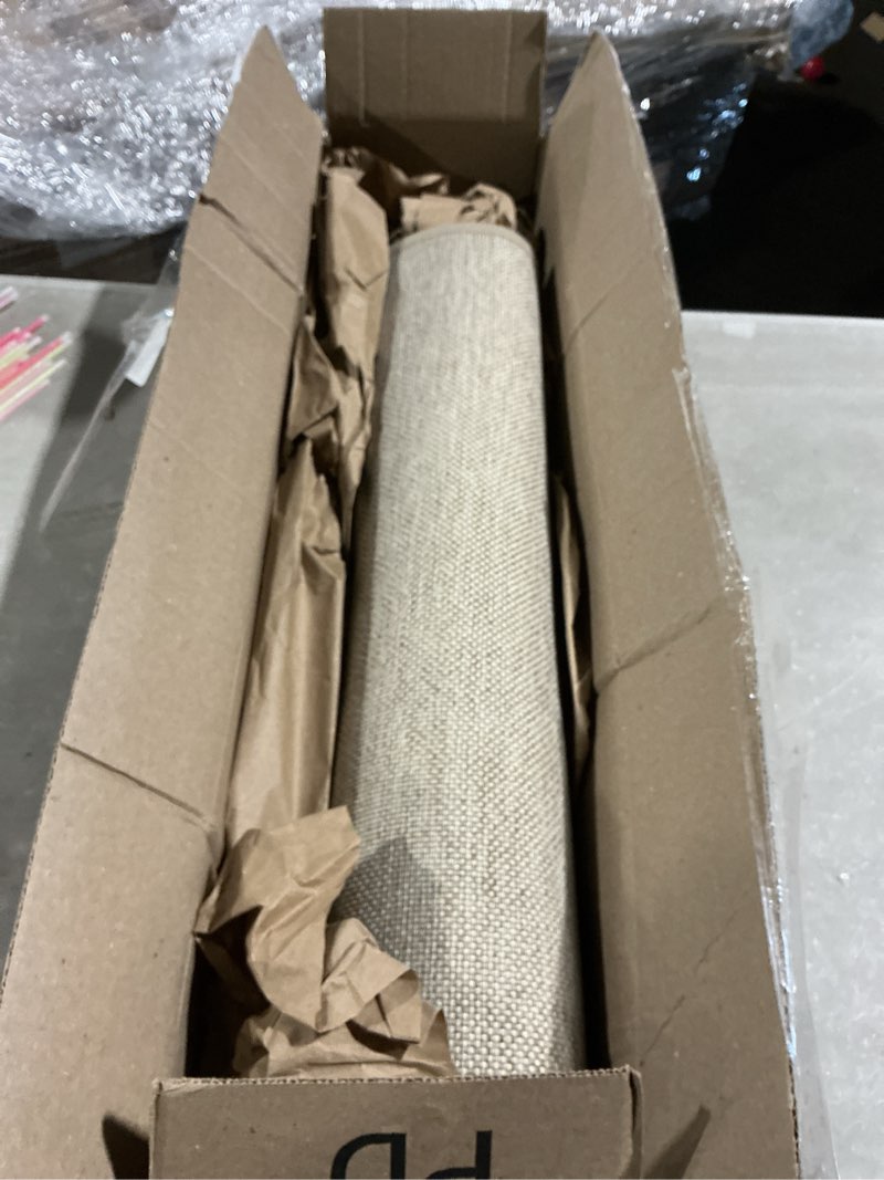Condition photo showing Good Condition for beqhause dirt trapper door mat 20" x 32", non-slip washable doormats entrance mat, dirt resistant and absorbent welcome mat, low profile floor mats for front back door and entryway, light beige light beige 1'8" x 2'8" (rectangular)