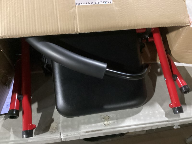 Condition photo showing Good Condition for Medline Superlight Folding Aluminum Mobility Rollator Walker  Red  250 lb. Weight Capacity  6  Wheels  Adjustable