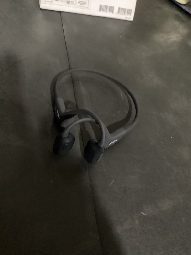 Condition photo showing New/Like New for working verified shokz openrun pro mini bluetooth wireless headphones - black: open-ear, built-in microphone, water-resistant