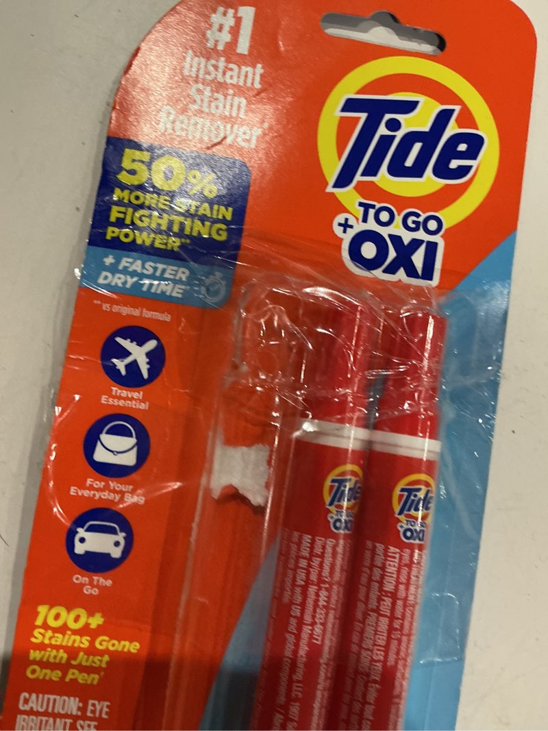 Condition photo showing As Is for tide instant stain remover pen 3-pack laundry stain remover
