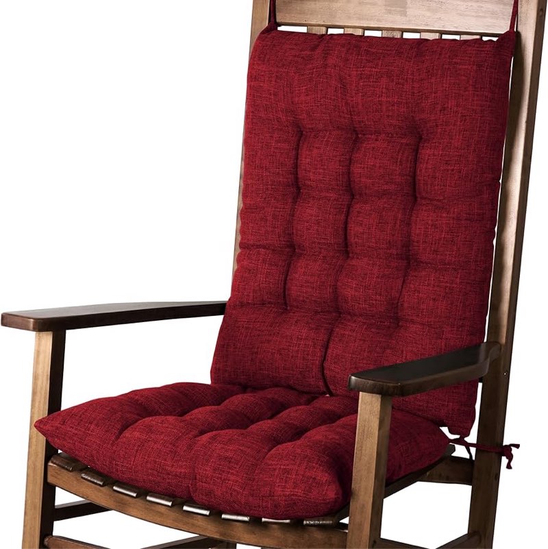 flygulls extra large rocking chair cushion with thick padding high back and seat cushion 2 piece set