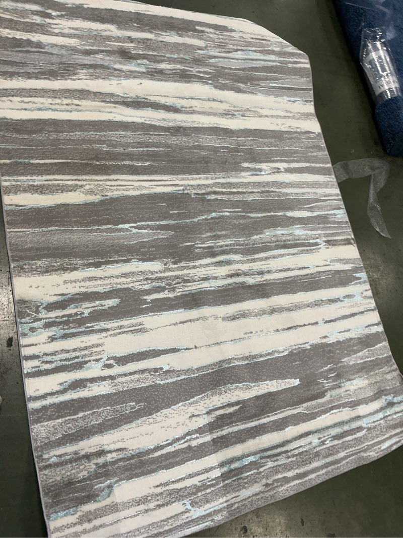River 5x7” area rug Grey/Bone 