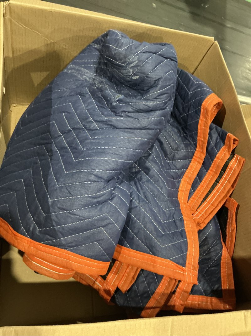 Condition photo showing As Is for 2pk moving blankets