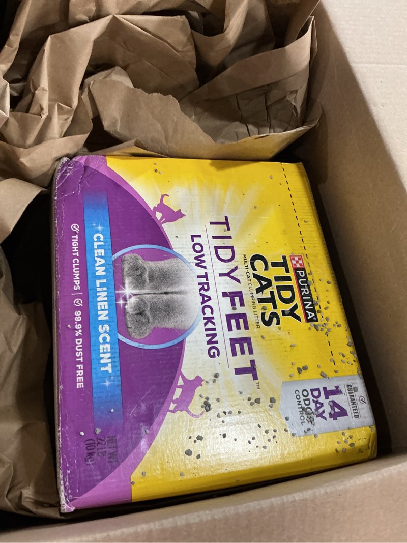 Condition photo showing Good Condition for purina tidy cats performance plus tidy feet low tracking unscented clumping multi cat litter - 22 lb box