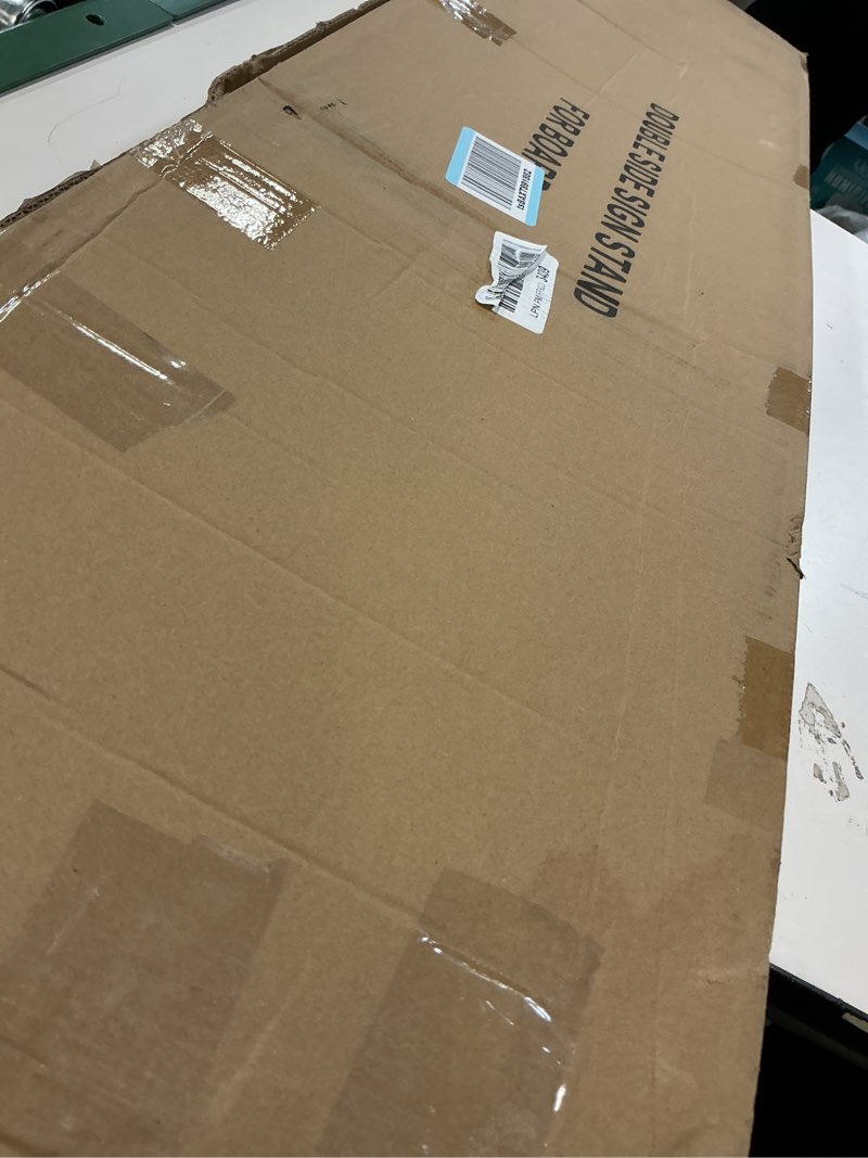 Condition photo showing Good Condition for Poster Board Stand for Display, Floor Sign Holder for Banner Foam Board with 5.2lb Super Heavy Duty Base, Double Sided Display and Height Adjustable, for Business Advertising (1Pack) 1Pack Heavier Base