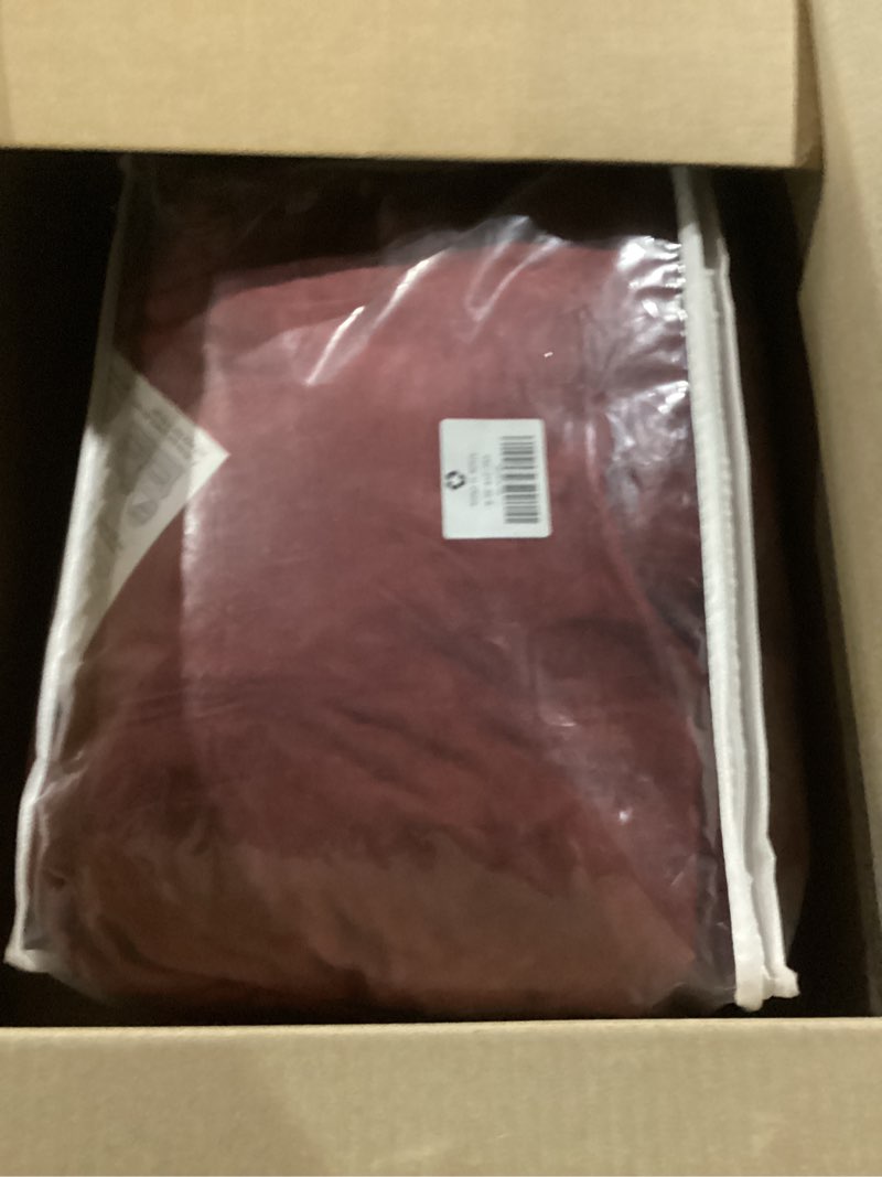 Condition photo showing New/Like New for unbbrrl 7 pieces couch covers for sofa, replacement ektorp sofa cover 3 seat with 1 main cover/3 seat cushion covers/3 backrest covers, stretch velvet settee cover 3 seater (burgundy,3 seater) burgundy 7 pieces 3 seater