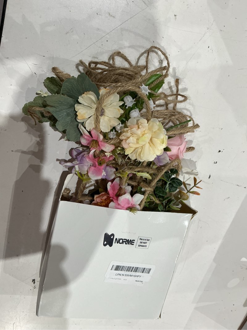Condition photo showing As Is for norme 2 pcs wildflower birthday party decorations banner metal 3d flower happy birthday garland garden spring tea fairy party decorations for 16 21st 30th 40th 50th 60th 70th