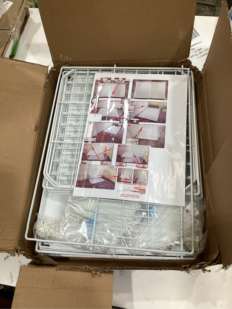 Condition photo showing New/Like New for Cat Cage Indoor DIY Cat Playpen Detachable Metal Wire Kennels Indoor Cat Enclosures DIY Playpen Metal Kennel (2 Tier) 1