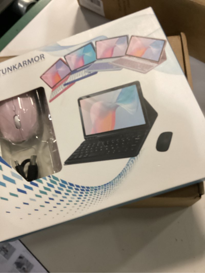 Condition photo showing New/Like New for tunkarmor keyboard case for ipad mini 5 & mini 4 7.9 inch - with mouse and magnetically keyboard, case with pencil holder for ipad mini 5th / 4th generation, auto sleep/wake, pink ipad mini 4/5 - 7.9 inch pink