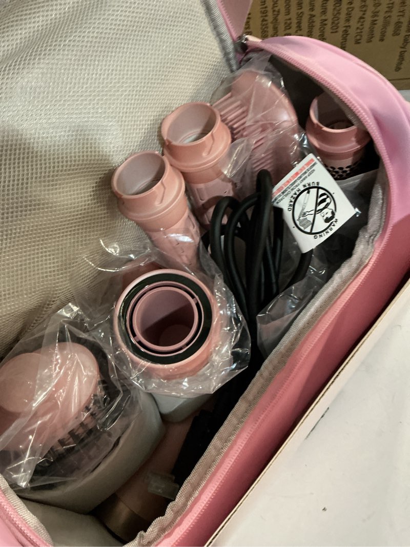 Condition photo showing New/Like New for stylevibe 6-in-1 air styler, hair dryer & blow dryer brush with travel case - auto wrap curls (l/r), fast drying, thermal round brush for smooth blowouts & frizz-free volume, no heat damage