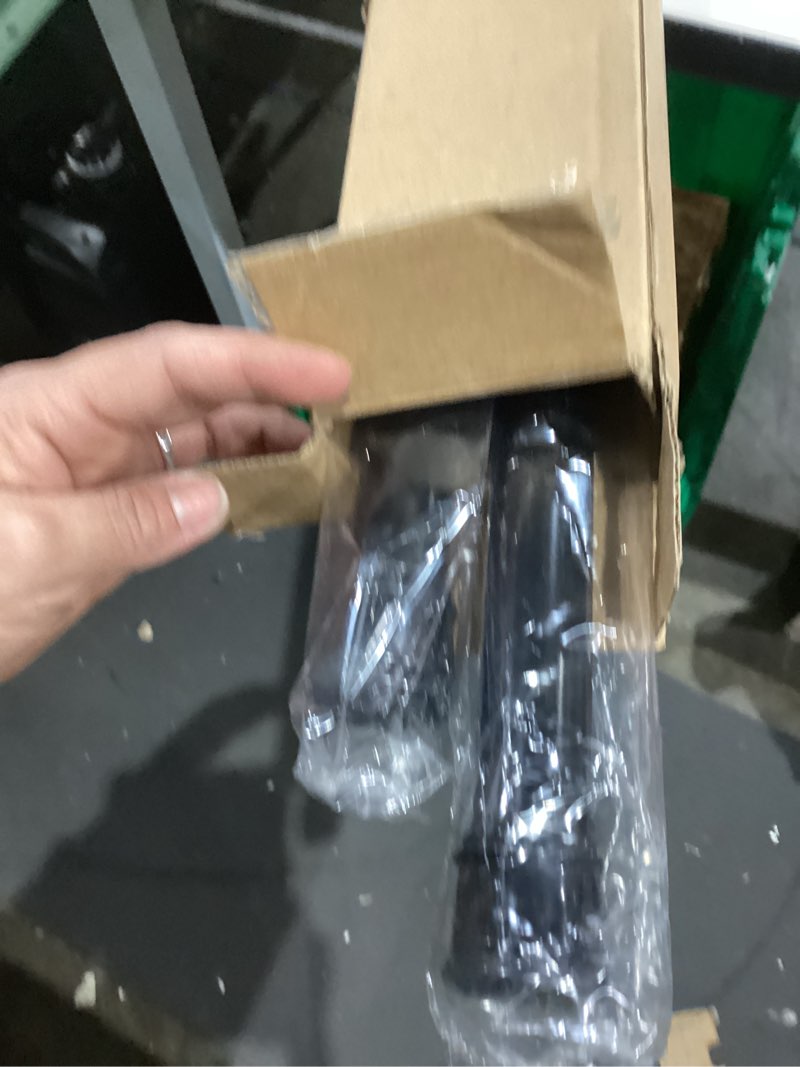 Condition photo showing Good Condition for 2 pack no sectional assembly shower curtain rod 56-104 inch, 1" diameter spring long adjustable tension curtain rods for bathroom windows closet no drilling no rust, black black, 2pack 56-104inch, no assembly