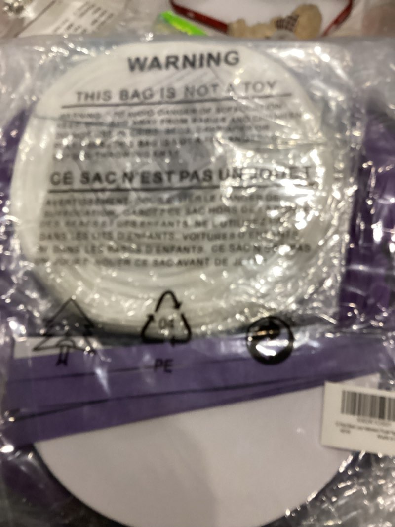 Condition photo showing New/Like New for UNIQOOO 12pcs Spooky Halloween Decor Black White Purple Hanging Paper Lanterns Set with Decorative Bats & Honeycomb Pom Pom Tassels for Indoor/Outdoor Holiday Home Garden Decor Party, 12 in & 8 in Purple White Set