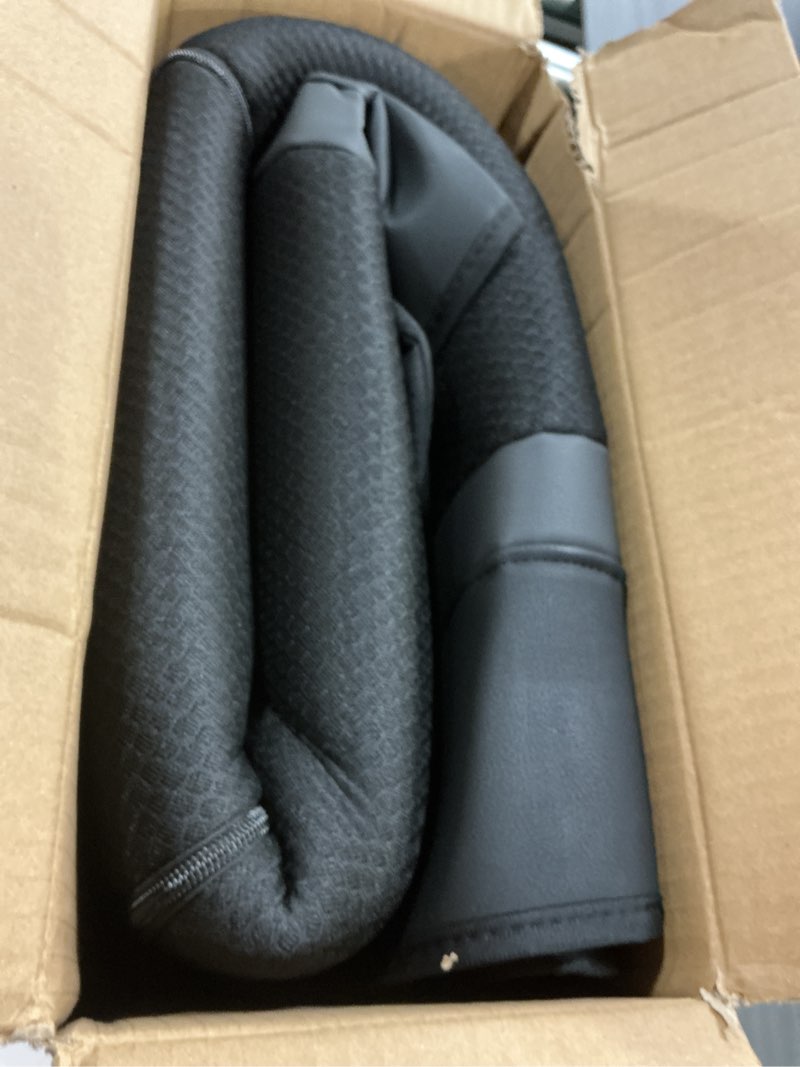 Condition photo showing Good Condition for Skechers Memory Foam Car Seat Covers, Leather Seat Covers with Thick Memory Foam, Black Air Cool Rear Seat Covers, Automotive Comfort and Protection for Most Cars, Van,Trucks, SUVs(Rear,Black) Rear Black/Black