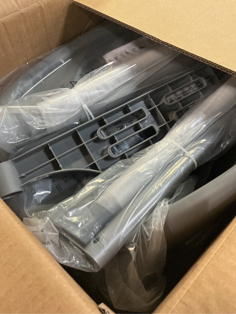 Condition photo showing New/Like New for Cosco Kids Canteen High Chair Lightweight Portable Baby Feeding Chair with Adjustable Tray, Easy to Clean, Kitchen or Dining Use, Toddlers Up to 33 lbs, Mono Grey