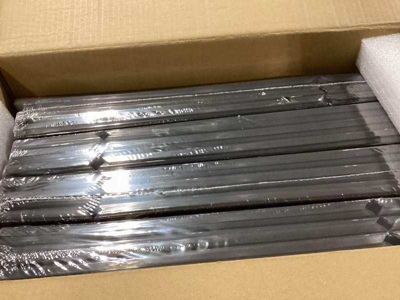 Condition photo showing New/Like New for 12 pack clear shoe storage organizer with magnetic door, stackable plastic shoe boxes for sneakers, boots, and heels, space-saving foldable shoe rack for closet, durable shoe cabinet organizer, black black 12 pcs