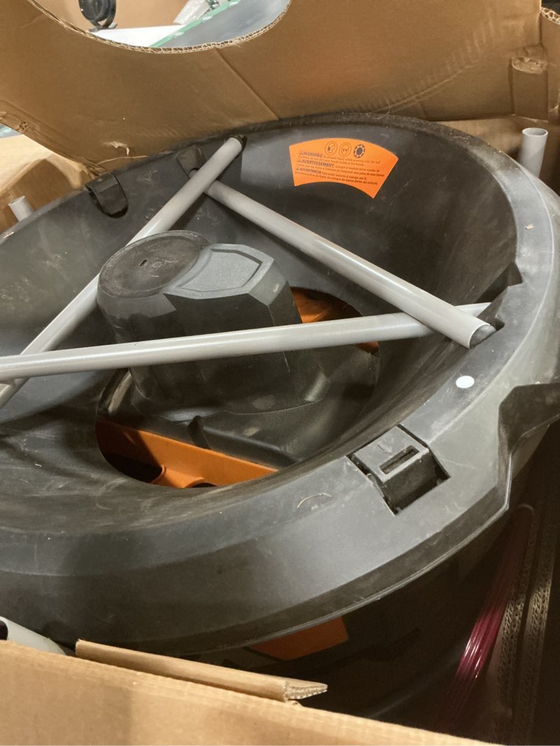 Condition photo showing Good Condition for worx 13 amp electric leaf mulcher, leaf shredder with high-compression mulching, powerful & compact yard waste shredder, corded, wg430