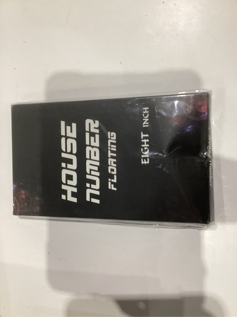 Condition photo showing New/Like New for BetLight Premium House Numbers -8 Inch High Aluminum Home Address Number for Outside/Floating Mounting/Rustproof & Anti-fade/Elegant Black/Number 3