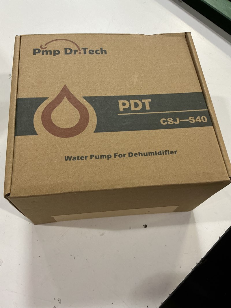 Condition photo showing New/Like New for Upgraded Smart Automatic Small Water Pump for Dehumidifier, 15FT Drain Lift, Large Volume, Low Noise, Perfect for Basement Use, Compatible with Most Portable Dehumidifiers
