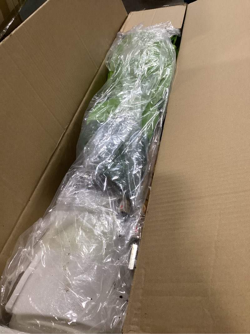 Condition photo showing Good Condition for Artificial Fiddle Leaf Fig Tree 5FT with White Tall Planter-Large Faux Tree Tall Fake Floor Plant in Pot,Artificial Plants Indoor for Home Office Living Room Décor(Lyrata 5FT)