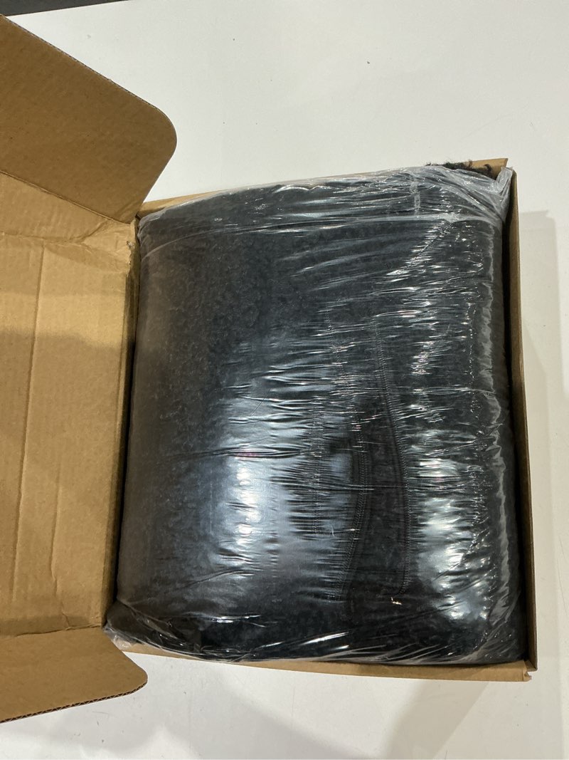 Condition photo showing Good Condition for futei black throw pillow covers 24x24 inch set of 2,furry faux fur teddy boucle textured cushion covers,soft fluffy european pillow shams,home decor for couch bed living room office car black 24" x 24" (pack of 2)