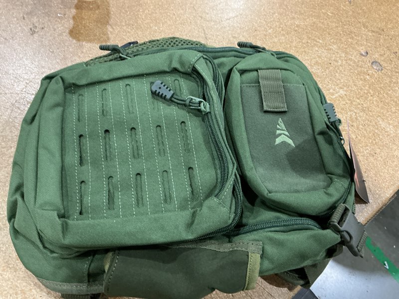 Condition photo showing Good Condition for kastking blowbak fishing sling bag, fishing backpack with rod holder | fishing bag storge fishing gear, gift for men, molle system, water-resistant material e: green?14” x 8” x 6”? standard