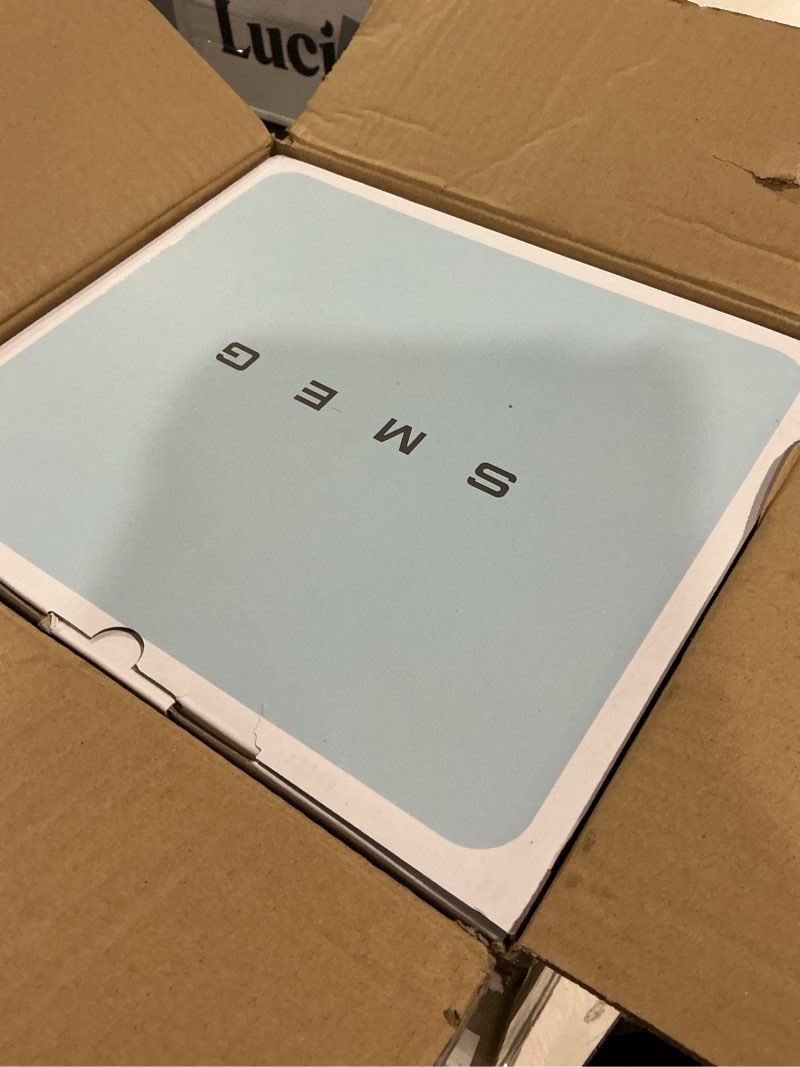 Condition photo showing Good Condition for Smeg 50's Retro Style Aesthetic Drip Coffee Machine with 10 Cup Glass Carafe, Auto Start Feature, Keep Warm Plate, and Two Coffee Strength Settings (Pastel Green) 10 Cup Pastel Green