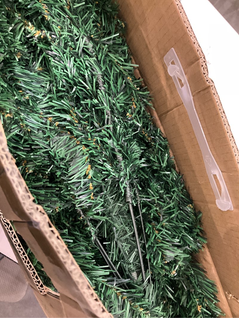 CCINEE 5 Feet Pine Christmas Tree Decor with Solid Metal Stand Santa Claus Artificial Full Green Tre