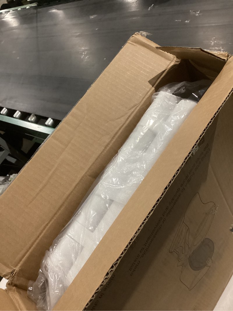 Condition photo showing Good Condition for Elongated Toilet Seat Soft Close with Cover, Oval Toilet Seat Replacement with Non-Slip Toilet Bolts and Bumpers, Compatible with Kohler, American Standard, TOTO, One-Click Release, White 18.5" Elongated with 2 Sets of Bolts