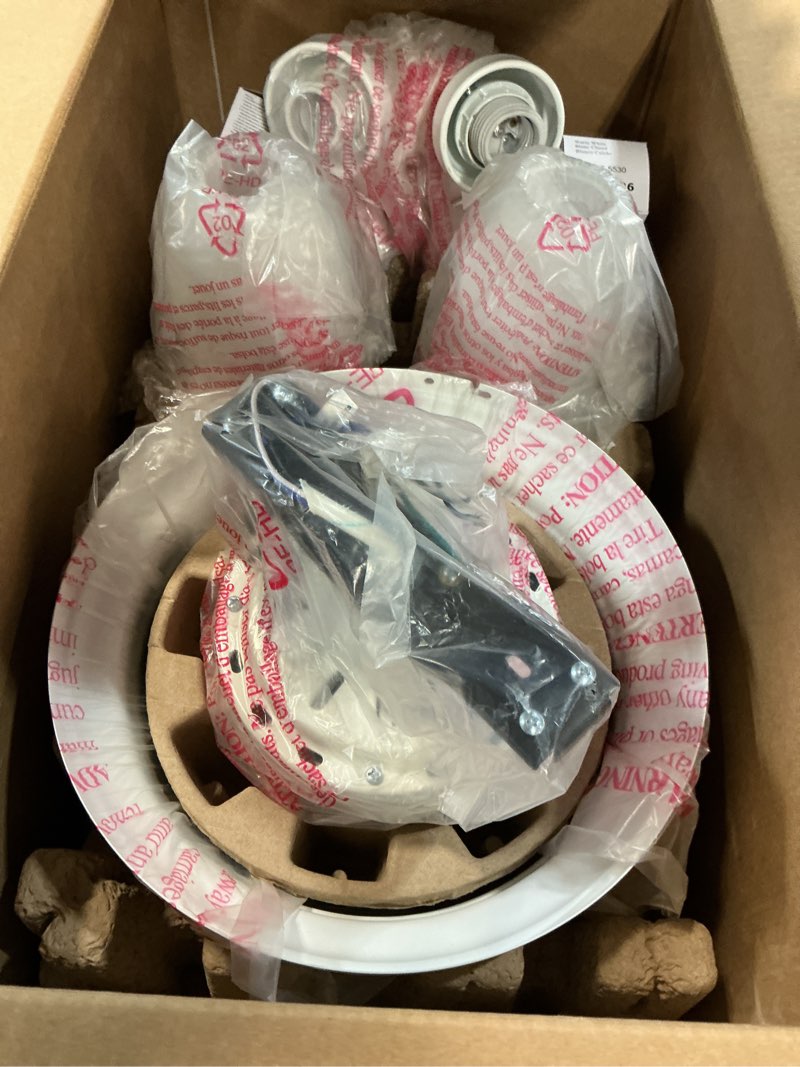 Condition photo showing Good Condition for harbor breeze centreville 52-in white indoor flush mount ceiling fan 0807435