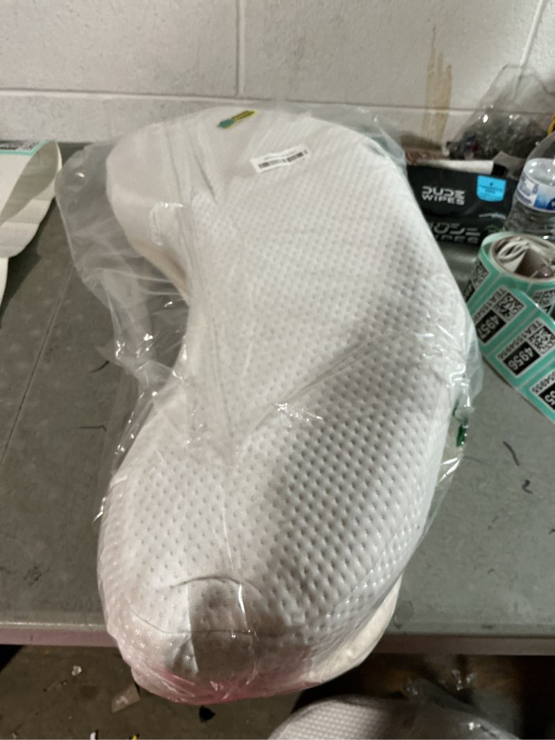 Condition photo showing As Is for lunderg bedsore pillow positioning wedge - with 2 non-slip pillowcases & adjustable slope - pressure ulcer cushion for bed sore prevention - stay on the side and stay off the back