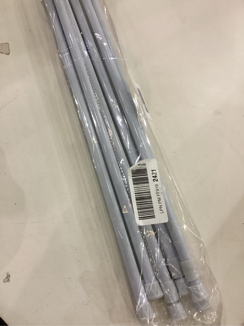 Condition photo showing Good Condition for Tension Curtain Rod Spring Tension White 28-46Inch adjustable Curtain Rod 6PCS small Tension Rod of Small Window Cupboard Kitchen Closet 28-46inch-6PCS White