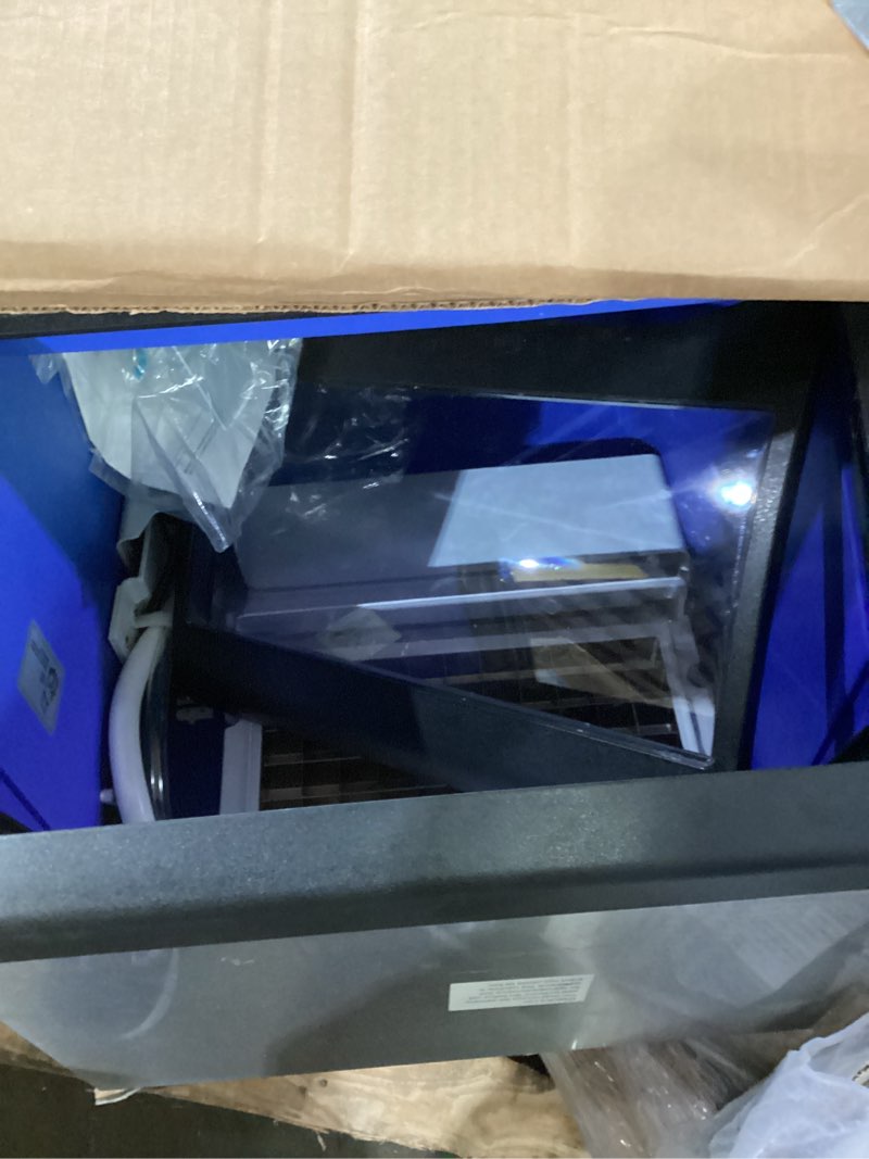 Condition photo showing Good Condition for (not tested)commercial ice maker machine, 150lbs/24h with 45lbs large ice capacity, 55pcs clear ice cubes ready in 8-15mins, freestanding stainless steel ice making machine for home party bar 150lbs/24h 1e