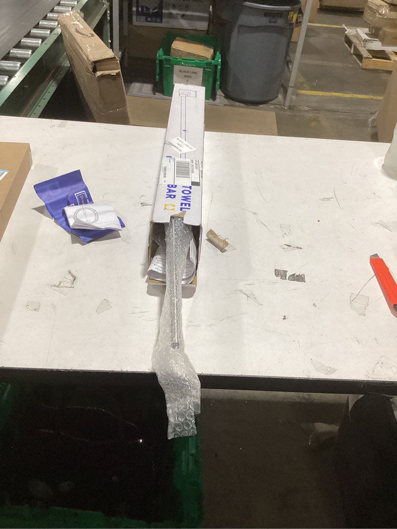 Condition photo showing New/Like New for RUACQ Towel Bar 24inch, Towel Racks for Bathroom, 304 Stainless Steel Towel Holder Wall Mounted, Heavy Duty Bathroom Decor Towel Rod (Brushed Nickel) Brushed Nickel 24 inch(Center to Center)