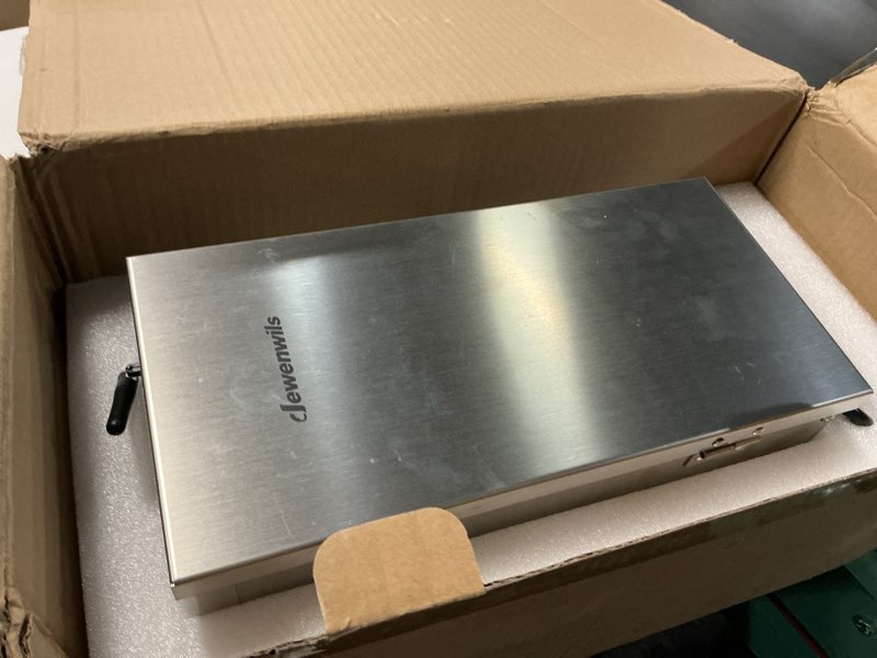 Condition photo showing As Is for dewenwils 300w matter low voltage landscape transformer, wifi landscape lighting transformer 3-zone 12v/14v ac for outdoor lighting, work with alexa, smartthings, google home, apple home(hub required)