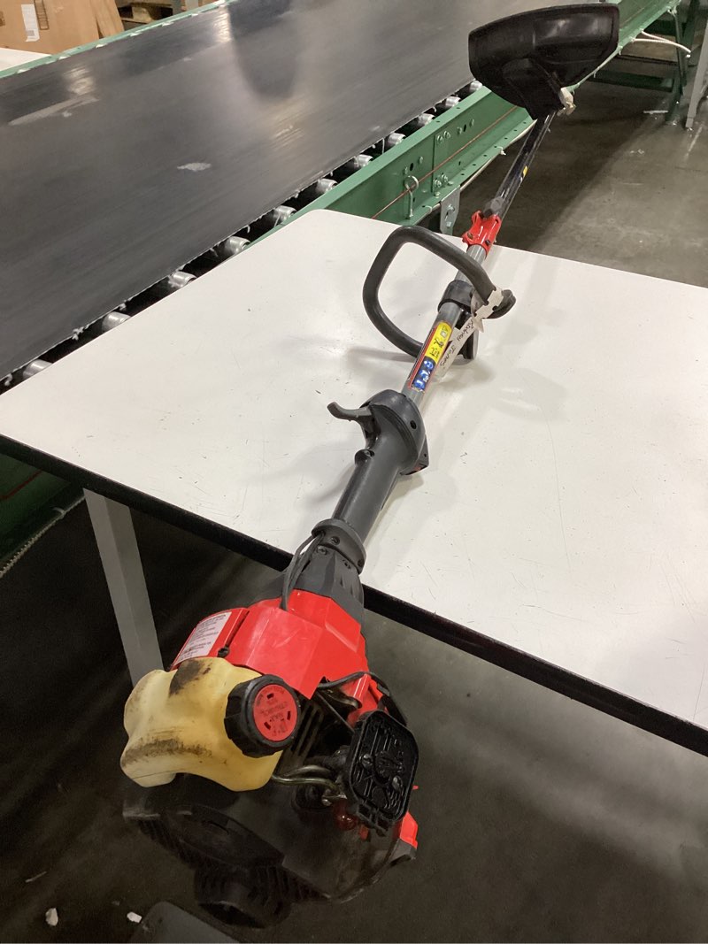 Condition photo showing As Is for 17-in 25cc 2-cycle weedwacker gas string trimmer