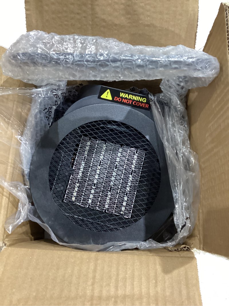 Condition photo showing Good Condition for elevoke space heaters for indoor use, 1500w ptc electric heater with 90°adjustable angle, fast safety heat, small portable heater for office home(silver)
