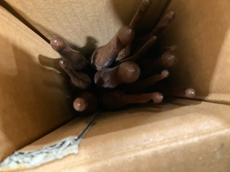 Condition photo showing New/Like New for Bhartiya Handicrafts Wooden Crochet Hooks Set of 12 - Ergonomic Rosewood Knitting Needles with Engraved Design, Various Sizes (3.5mm to 12mm) Set of 12 - 3.5mm to 12mm