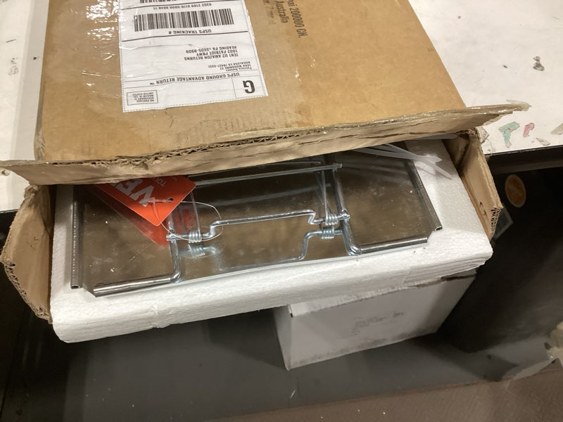 Condition photo showing As Is for vevor live animal cage trap, 31" x 10" x 12" humane cat trap galvanized iron, folding animal trap with handle for rabbits, stray cats, squirrels, raccoons, groundhogs and opossums