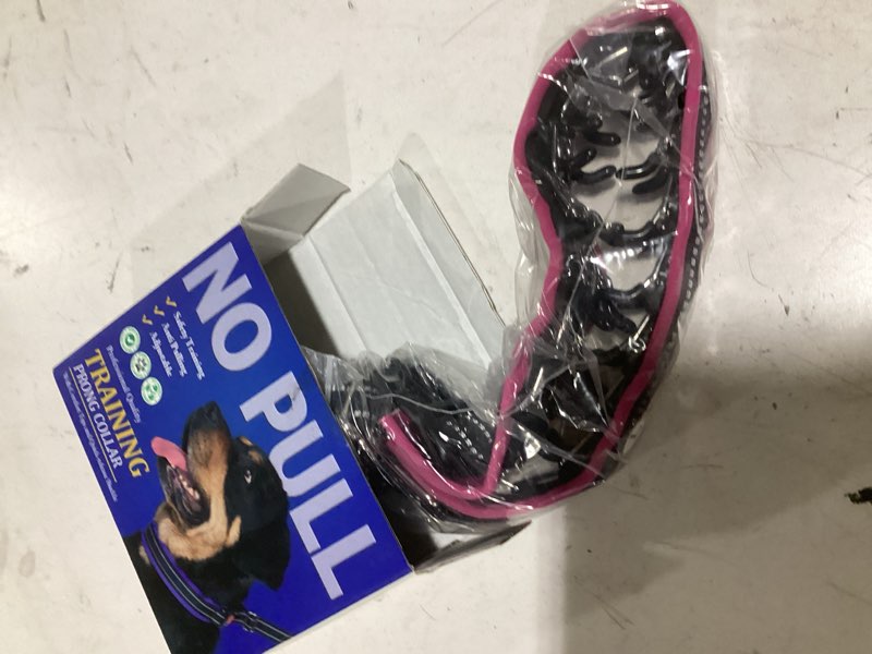 Condition photo showing Good Condition for mayerzon martingale no pull collar for medium large dogs, patented anti pull dog collar with buckle for walking training, with neoprene padding and reflective stitching, adjustable(hot pink trim, l) black(hot pink trim) large,2.5mm,18.5"-23.5"neck