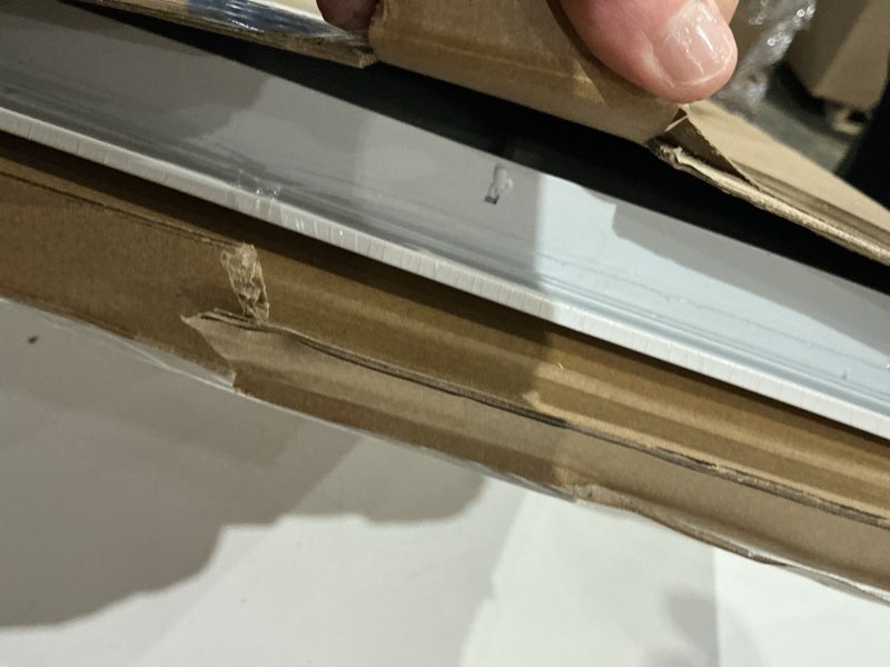 Condition photo showing Good Condition for Fits 12x24 Duct Opening | Aluminum Return Air Grille by Handua | Vent Cover Grill for Sidewall and Ceiling | Rust Free | Durable Powder Coating | HVAC Cold Air Intake Grille | White