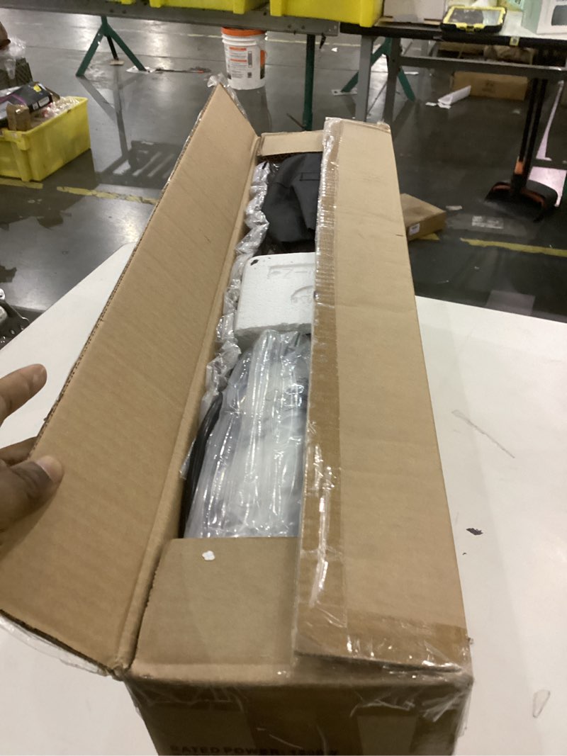 Condition photo showing New/Like New for Wall Mounted Infrared Heater with 1 Seconds Instant Warmth, Quiet Electric Radiant Heating for Garage Greenhouse Porch, 1500W Adjustable Temperature Patio Heater