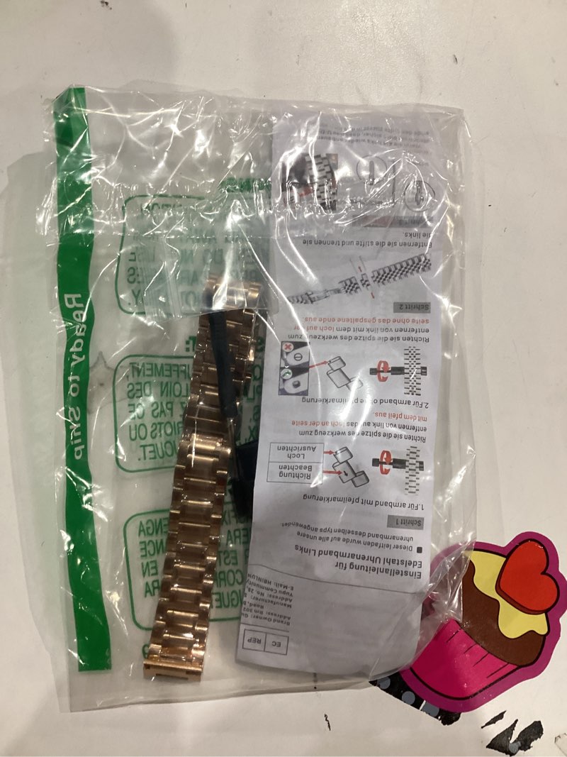 Condition photo showing Good Condition for BINLUN Stainless Steel Watch Bands Quick Release 12mm-24mm Universal Metal Replacement Watch Straps SmartWatch Bracelets Links Straight & Curved Ends Men Women 6 Colors(Rose-Gold,20mm) 20mm Rose-Gold