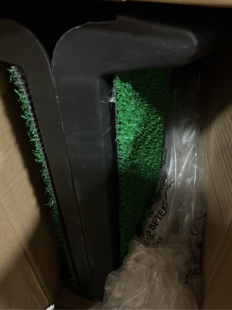 Condition photo showing As Is for PawStep 50894 Pet Ramp for Dogs & Cats – Foldable Portable Dog Ramp with Poly Grass Non-Slip Surface, Lightweight Travel Ramp for Cars, SUVs, Beds & Couches