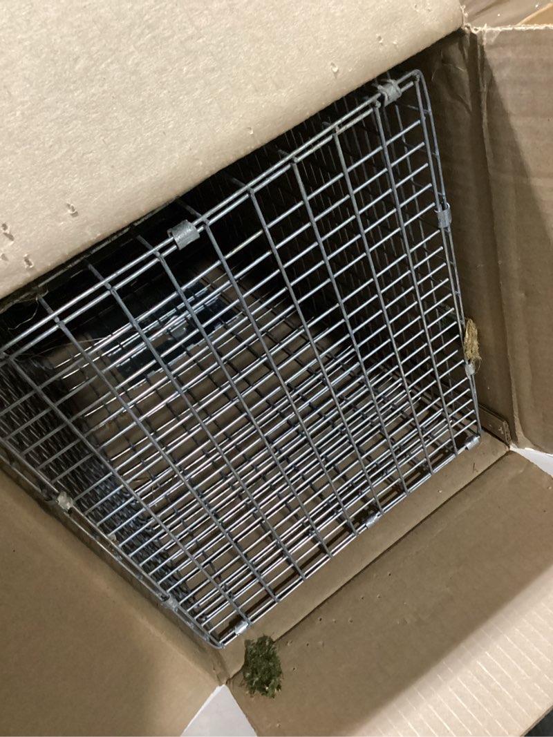 Condition photo showing As Is for havahart 1079sr large 1-door humane catch and release live animal trap cage - live raccoon trap, for bobcats, beavers, dogs, & more