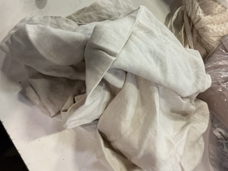 Condition photo showing As Is for organic crisp percale pillowcase set, king, light grey