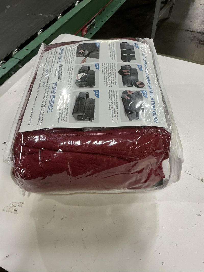 Condition photo showing Good Condition for taococo 100% waterproof recliner covers, recliner sofa covers with leg straps, reversible recliner couch cover for reclining chair, washable couch protector for pets kids(3 seater, wine) wine 3 seater