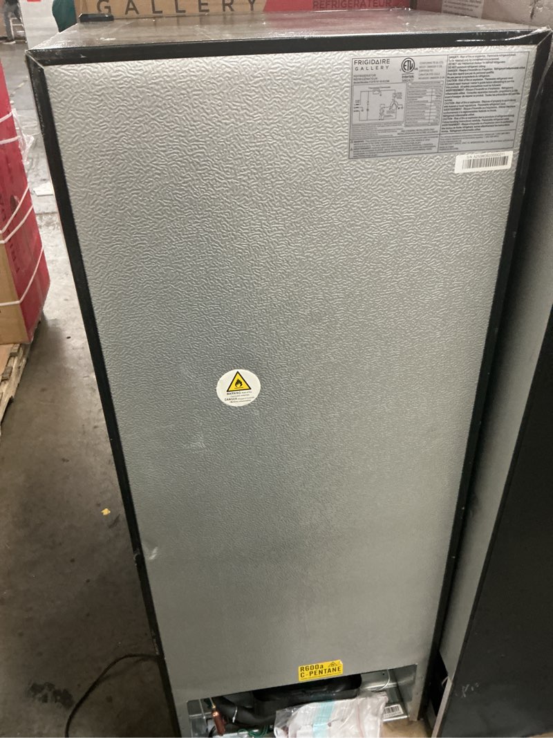 Condition photo showing As Is for FGFR797 Frigidaire 7.5 Cu ft. Refrigerator AS