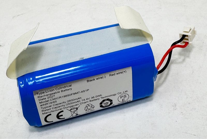 OEM 14.4V IONVAC UltraClean UV robo vac Replacement Battery CMICR18650F8M7-4S1P