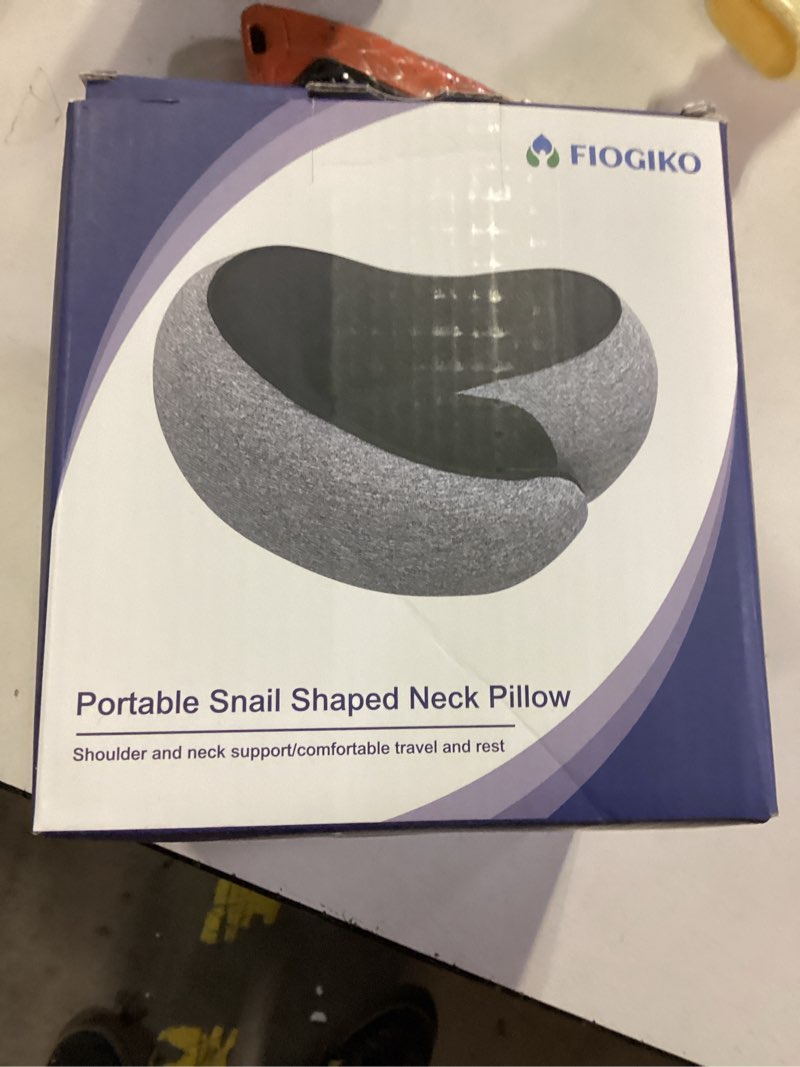 Condition photo showing New/Like New for Travel Neck Pillows for Airplanes - 360° Ergonomic Memory Foam Travel Pillow - Relief Neck Pain with Breathable Support for Long Flights, Car, Train & Office Use - Adults & Kids (Gray)