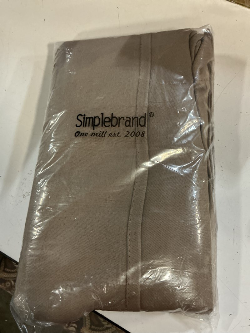 Condition photo showing New/Like New for simplebrand brown room darkening curtains for bedroom 45 inches long 2 panels set, sunlight blocking curtains for small windows, grommet energy saving thermal insulated short drapes, 40wx45l